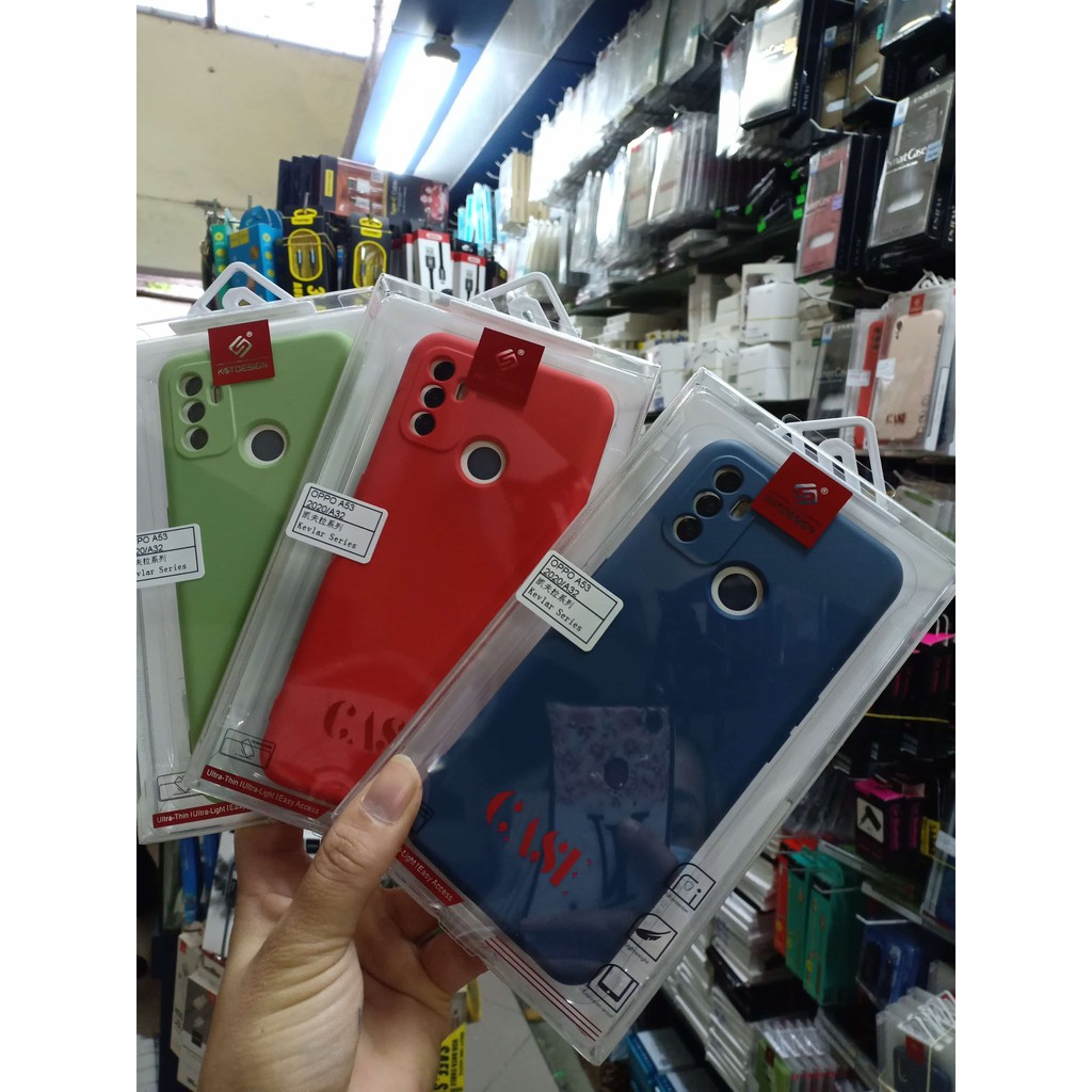 Ốp lưng dẻo màu Oppo A53 2020 hiệu KT Desing chống bám bẩn