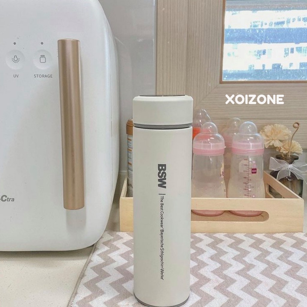 Bình giữ nhiệt BSW Hàn Quốc 450ml có nắp hiển thị nhiệt độ