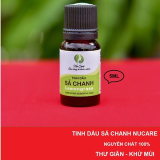 Tinh Dầu Sả Chanh Nguyên Chất 5ml an toàn cho mẹ và bé, thơm phòng, đuối muỗi, khử mùi, tinh dầu đèn xông NuCare