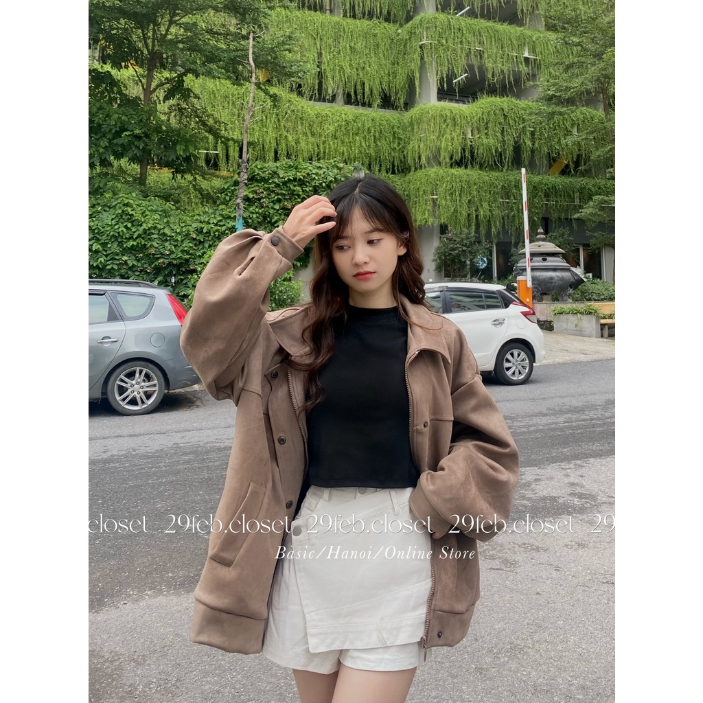 Quần short kaki giả váy vạt chéo - 29feb.closet - Q36