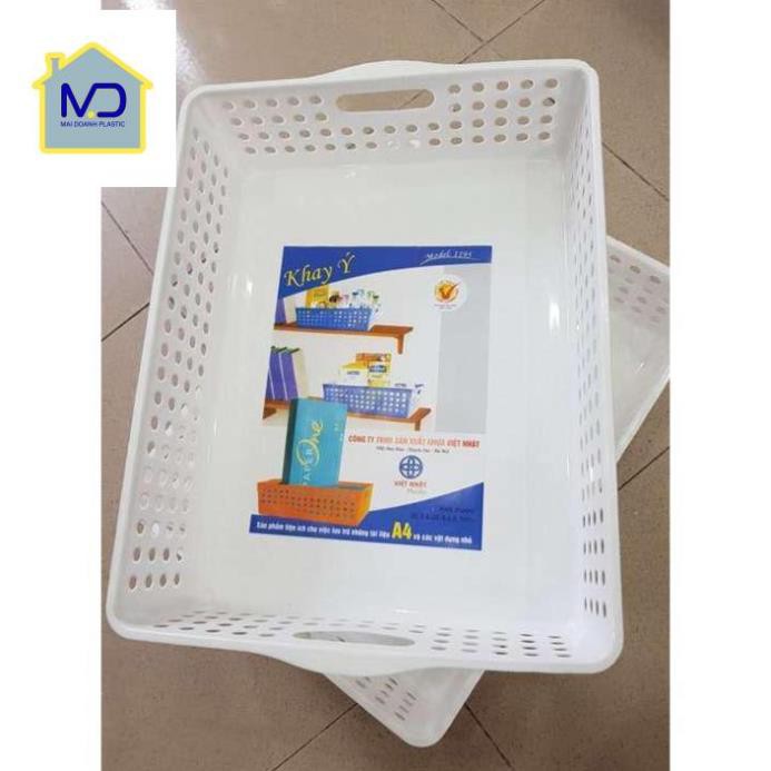 KHAY NHỰA CHỮ NHẬT, RỔ NHỰA A4 B5 NHỰA VIỆT NHẬT ĐỦ MÀU