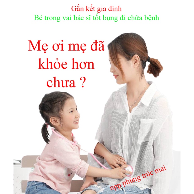 Đồ Chơi Dụng Cụ Y Tế Bác Sĩ Y Tá Nha Sĩ Khám Răng Cho Trẻ Em (Phiên Bản Nâng Cấp) - Đồ Chơi Giáo Dục Cho Bé Trai Bé Gái