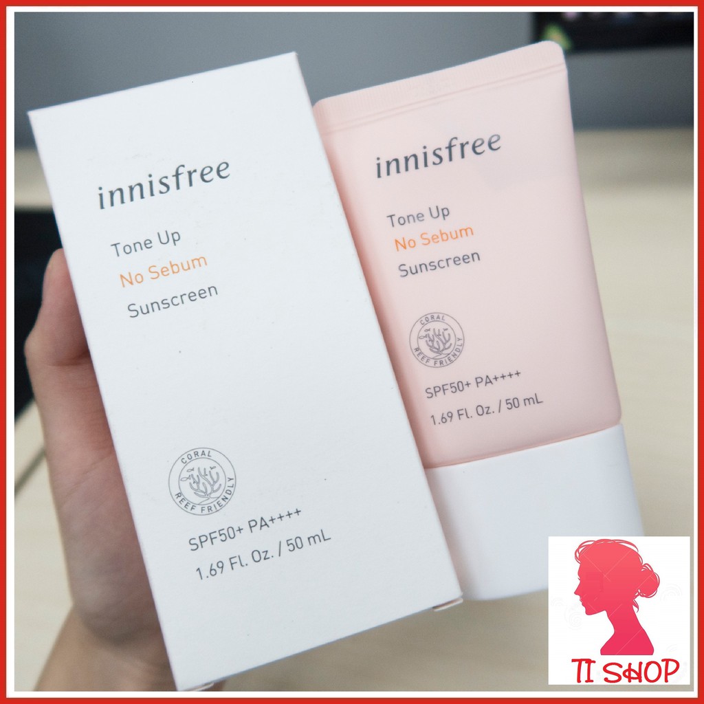 Kem chống nắng FREESHIP Kem chống nắng Innisfree no sebum SPF50 kiềm dầu hiệu quả 50ml