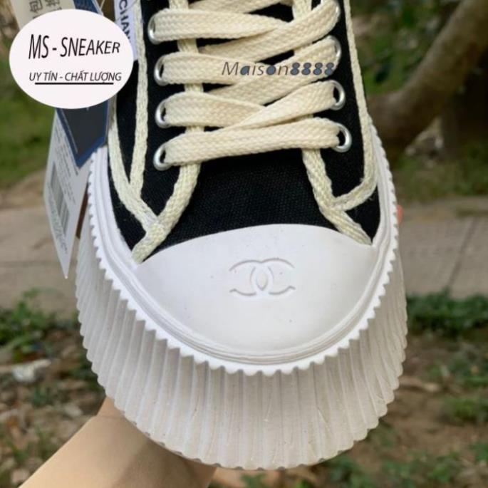 Giày chanel mới tăng chiều cao, giày sneaker chaneo full phụ kiện hàng cao cấp, full size 36-39 Maison8888