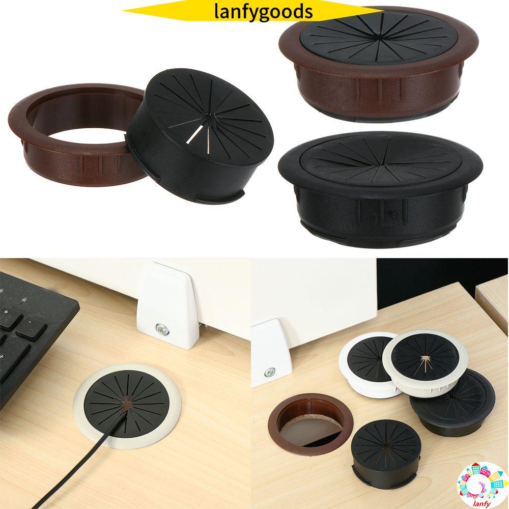 Lanfy Hộp Đựng Sắp Xếp Dây Cáp Máy Tính Để Bàn Gọn Gàng Có Lỗ Buộc Dây Cáp Có Nhiều Màu