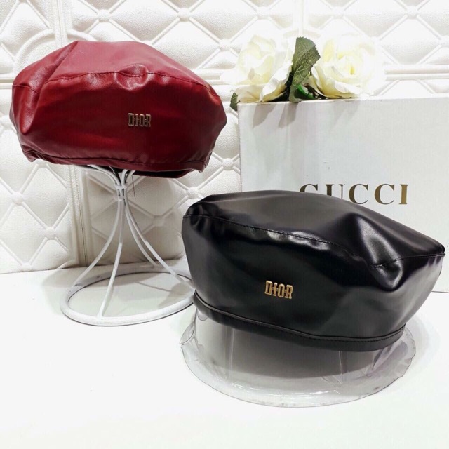 Mũ nồi da dior