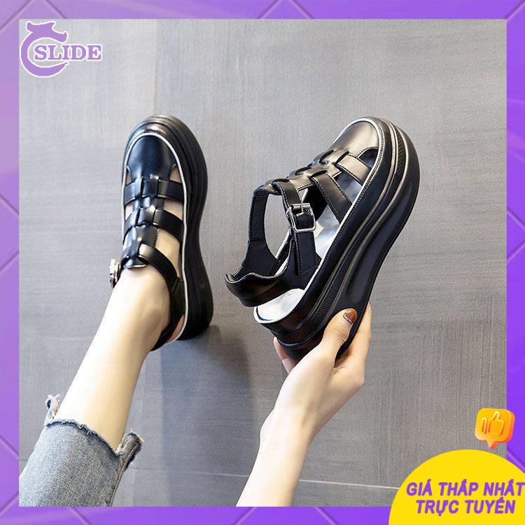 Giày Sandal Đế Dày Tăng Chiều Cao Mùa Hè Phong Cách Mới Dễ Phối Đồ Cho Nữ