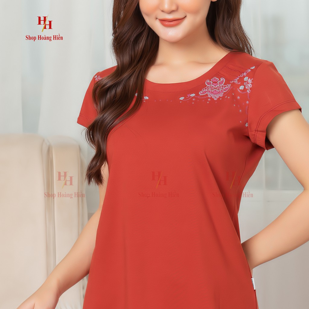 Đồ bộ trung niên bigsize đẹp - Bộ cotton cao cấp - chất vải loại 1 - Không nhăn không xù - Shop Hoàng Hiền t15