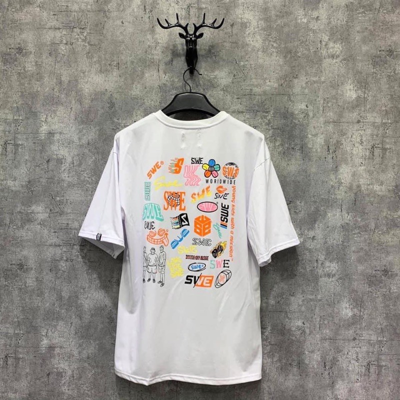 Áo thun SWE Logo áo thun tay lỡ unisex