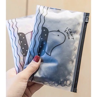 bịch 500 sợi chun buộc tóc kèm túi zip