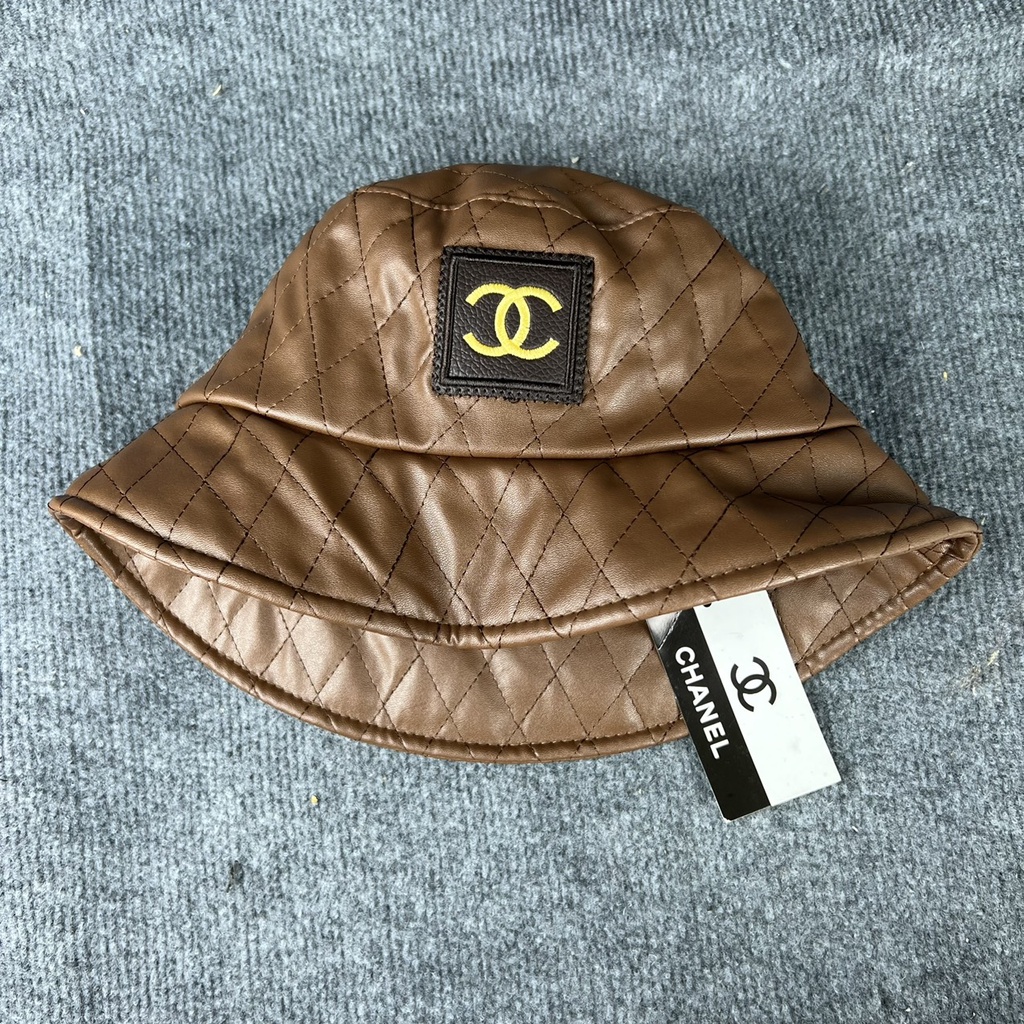 Nón channel bucket nón tai bèo vành cụp nhiều màu hàng cao cấp mác phong cách unisex
