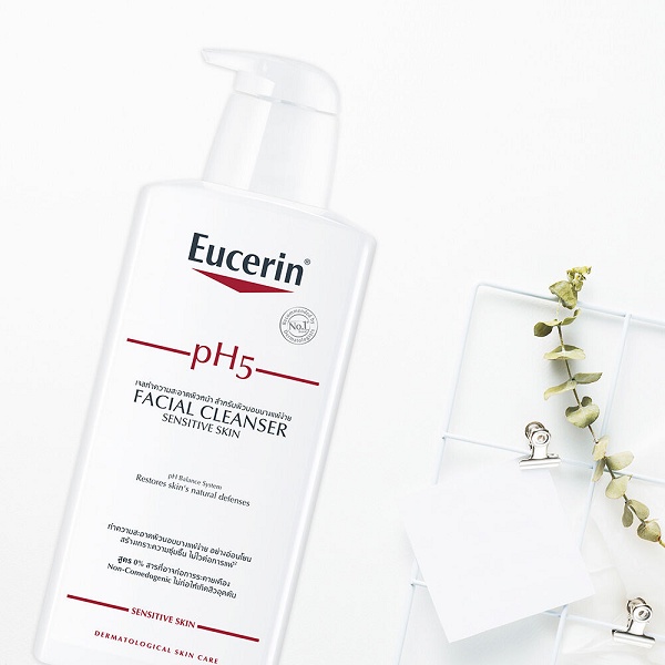 Sữa Rửa Mặt Eucerin PH5 Facial Cleanser Sensitive Skin 100ml - 400ml, Cho Da Nhạy Cảm