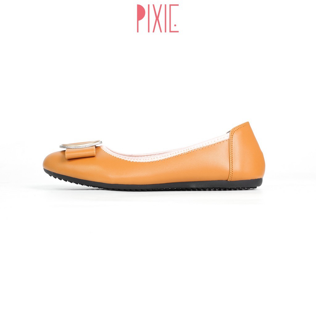 Giày Búp Bê Mũi Tròn Khóa Tròn Lót Đệm Êm Chân Pixie X509 | BigBuy360 - bigbuy360.vn
