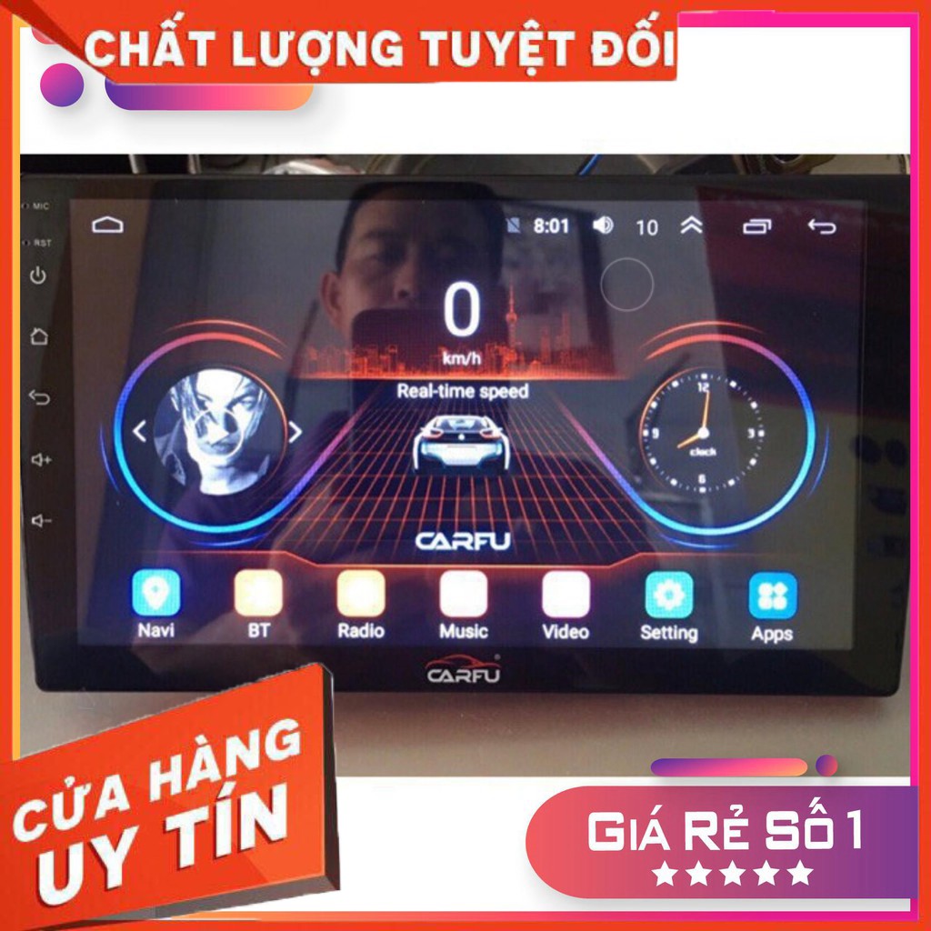 [Siêu sale]   Màn hình DVD Android Carfu 7/9/10" 32Gb Ram 2Gb cắm sim 4G phiên bản cao cấp