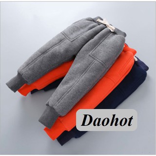 Quần nỉ dày dặn lót lông Xù, quần lót bông dày dặn cho bé trai