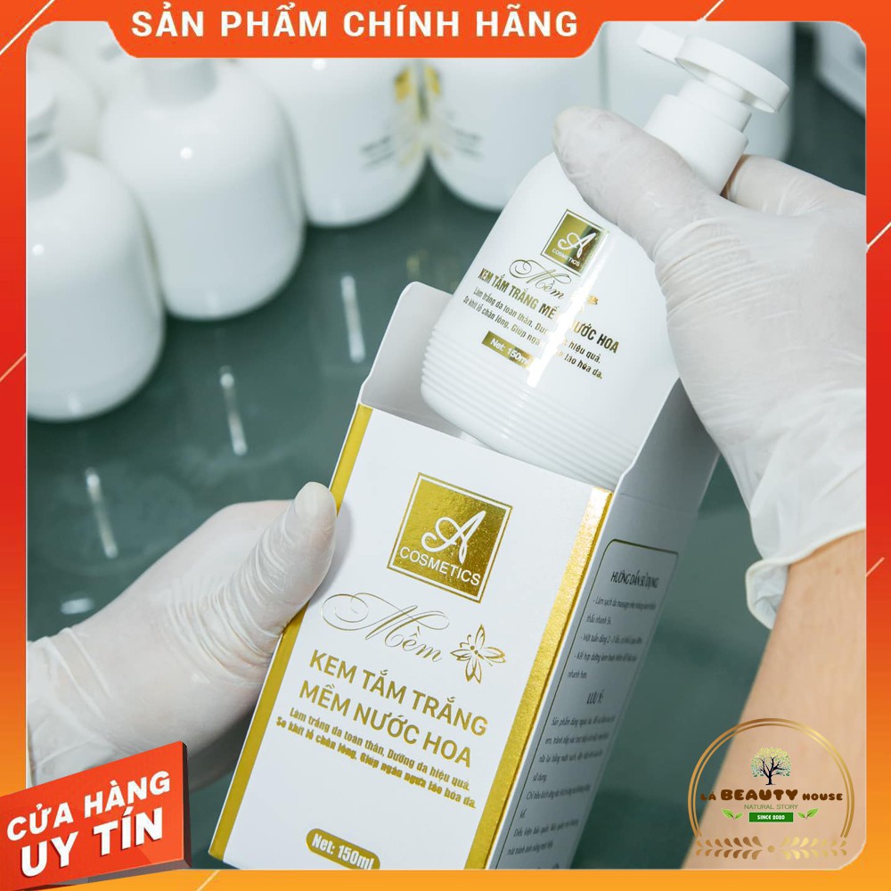 Kem Tắm Trắng Mềm Nước Hoa ACOSMETICS Lên Tone Trắng Tự Nhiên Mềm Mịn Da