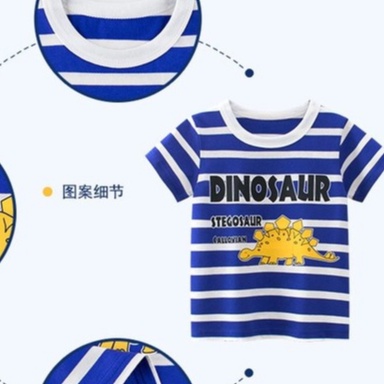 Áo thun SOFFNY tay ngắn bằng cotton in hoạt hình phong cách đáng yêu cho trẻ nhỏ