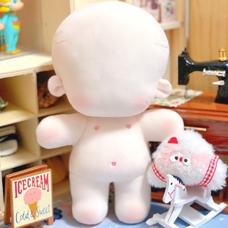 Búp bê khung trơn chưa thêu mặt body thường và béo 10cm 15cm 20cm
