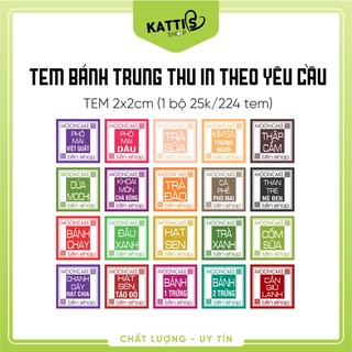 Tem bánh trung thu in theo yêu cầu