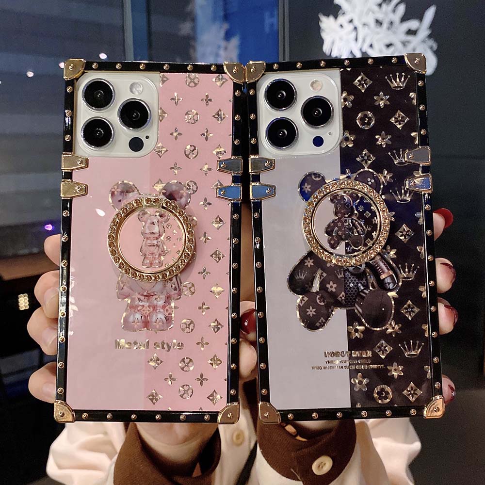Ốp Điện Thoại Mềm In Hình Gấu Cho Iphone 13 Pro Max 12 as 11 XS Max XR 7Plus 14 Pro Max 8plus