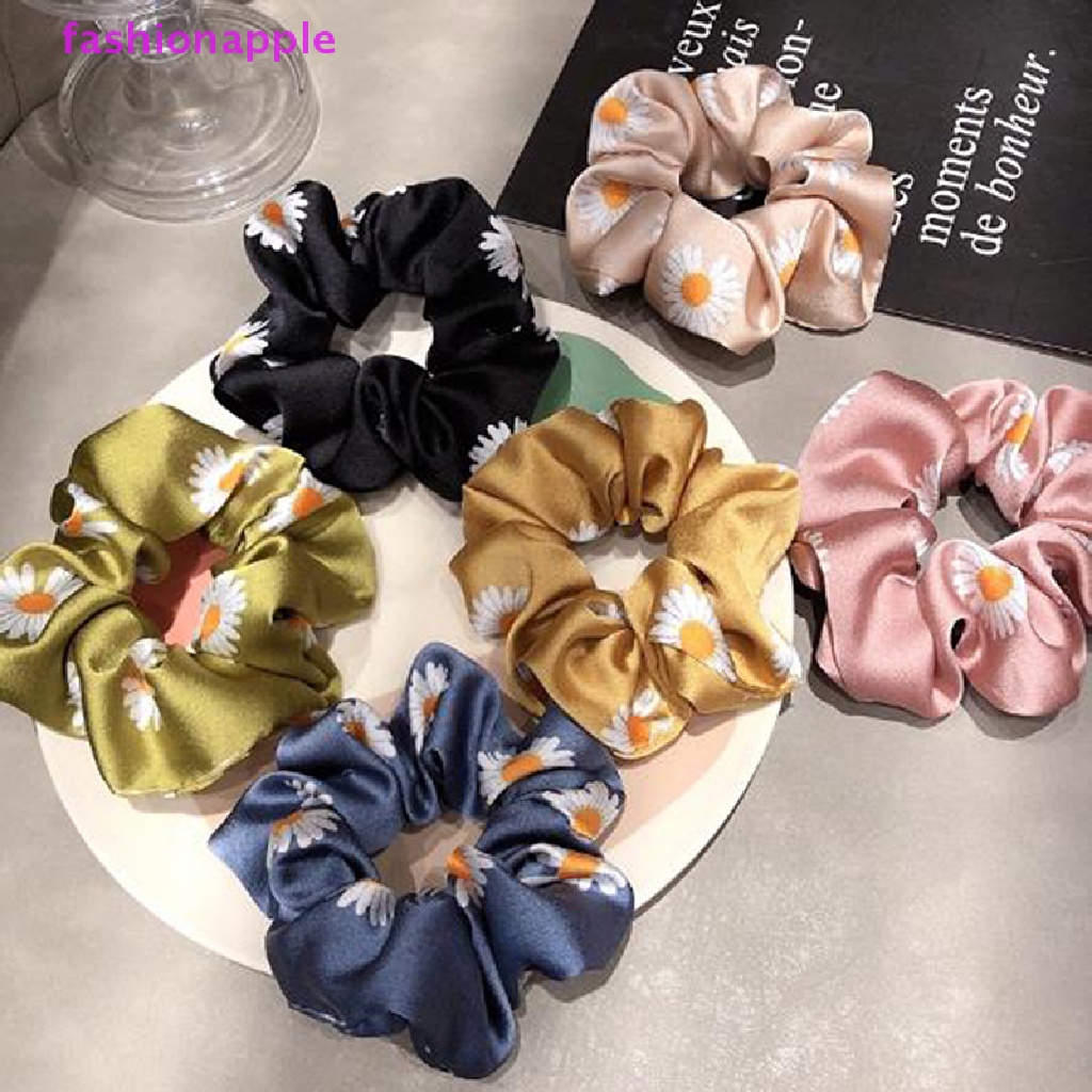 Dây Buộc Tóc Cao Su Co Giãn Đính Hoa Cúc Nhỏ Dễ Thương