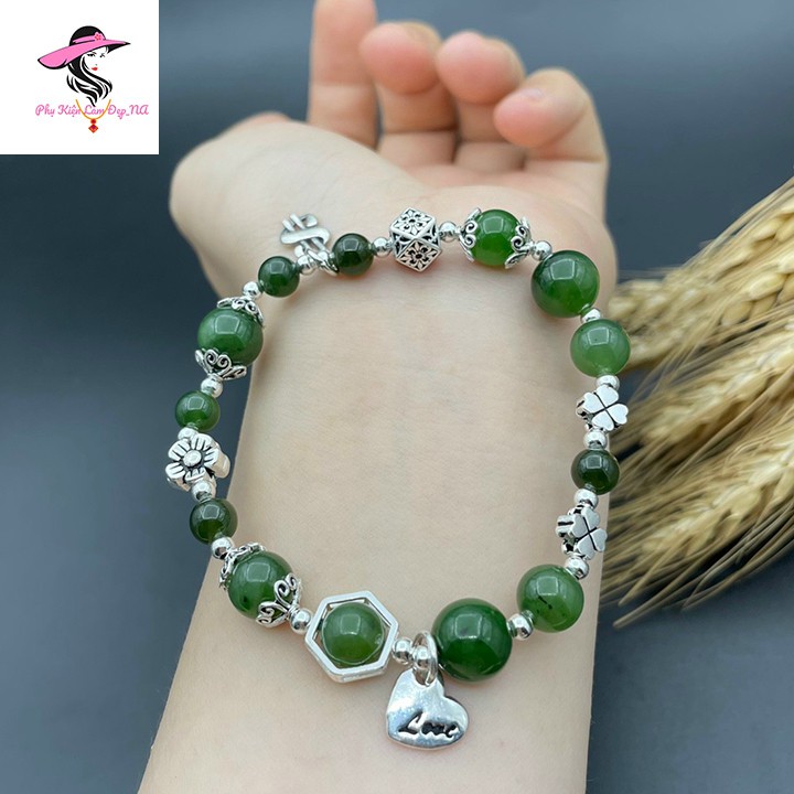 Vòng Tay Charm Bạc S925 Mix Đá Tự nhiên  - Đủ Mẫu Đẹp - Phù Hợp Nhiều Cung Mệnh