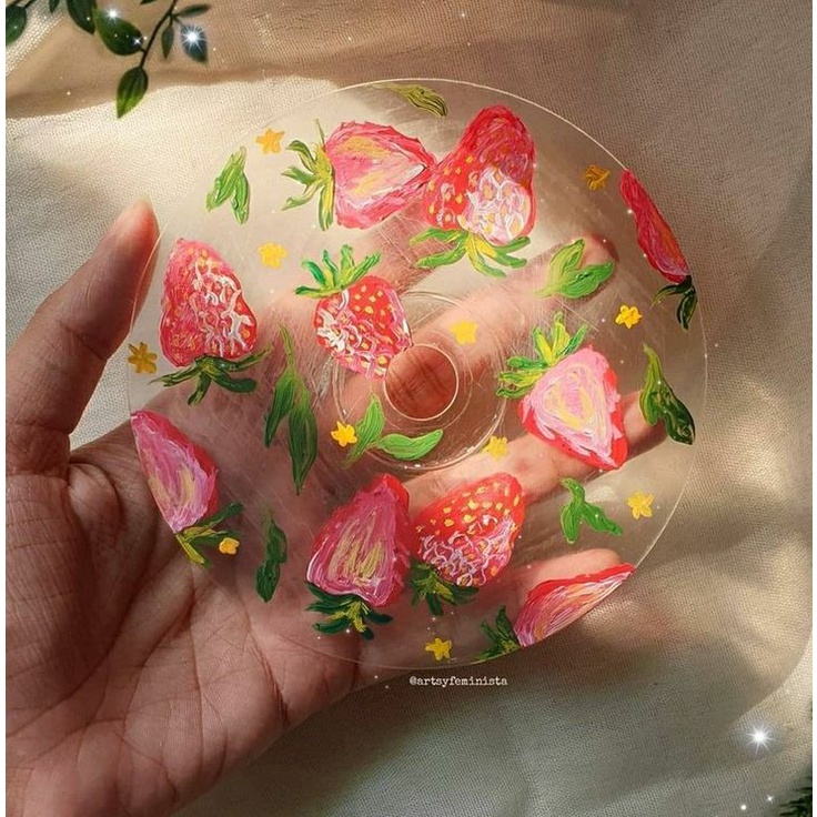 Đĩa CD, Đĩa Than Vinyl Trơn Để Vẽ Custom Deco