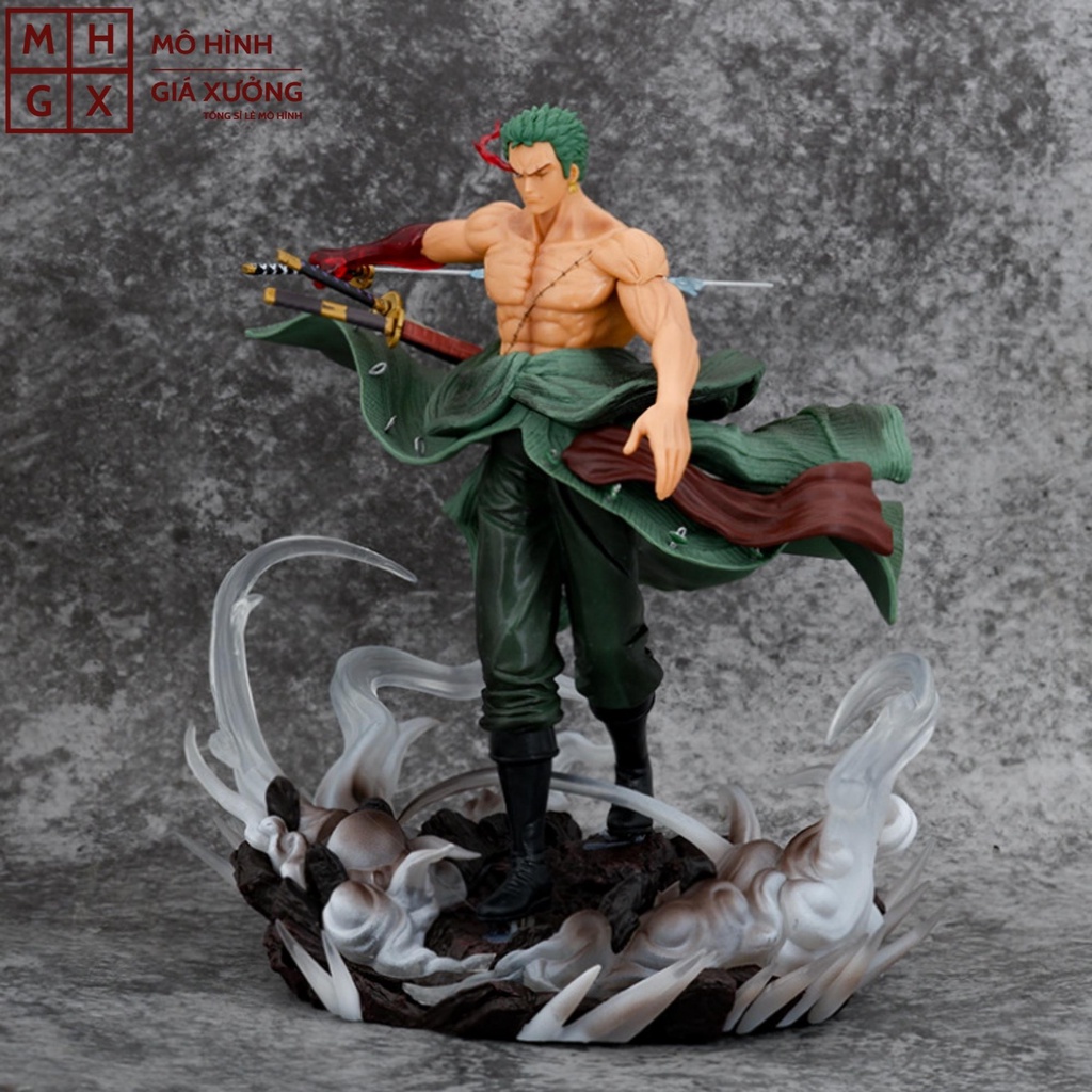 Mô Hình One Piece Zoro and Enma trạng thái chiến đấu cực chất . Cao 28cm , nặng 1.6 Kg . Figure One Piece