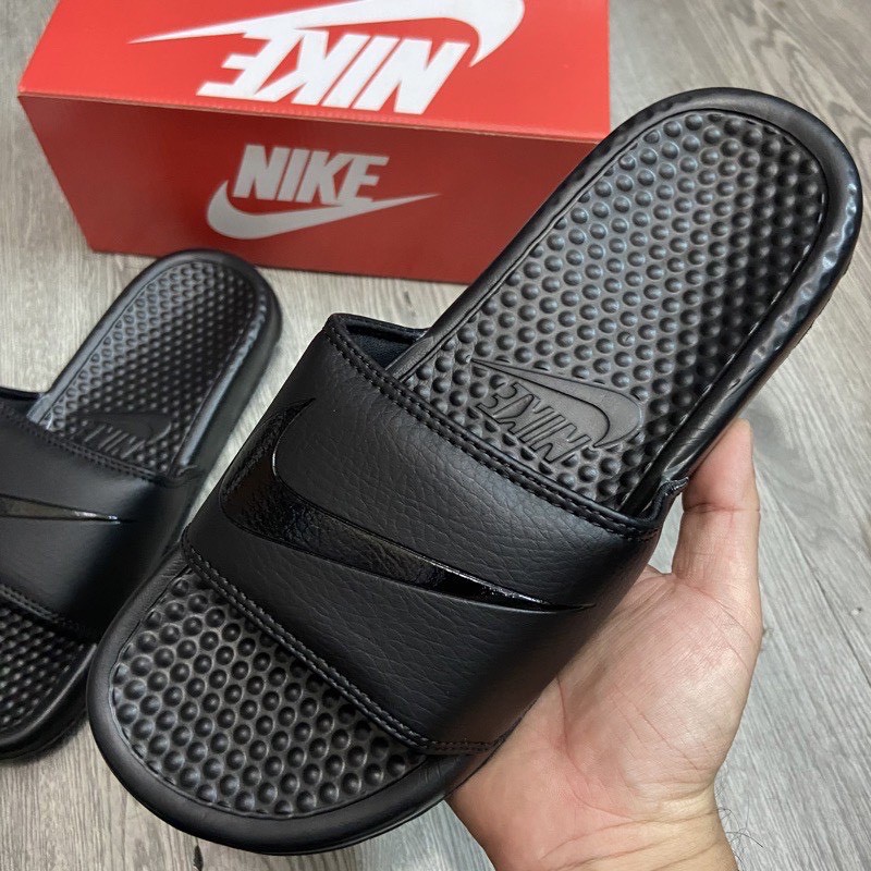 Dép quai ngang banesi clasic full đen