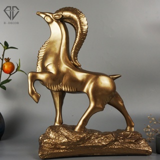 [ ẢNH THẬT ] TƯỢNG DÊ VƯƠNG QUYỀN TÀI LỘC - tượng decor đẹp sang trọng hiện đại trang trí nhà , để bàn làm việc cực đẹp