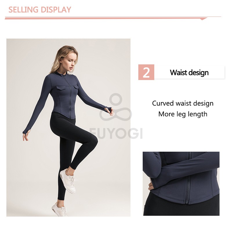 Áo Khoác Thể Thao Dài Tay Ôm Dáng Thời Trang Cho Nữ | BigBuy360 - bigbuy360.vn