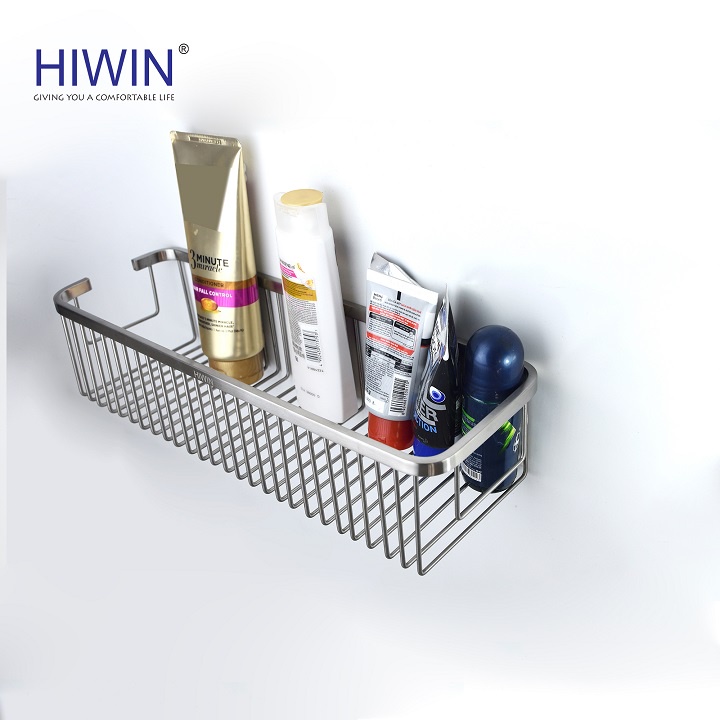 Kệ giỏ inox nhà tắm Inox 304 chống gỉ kích thước 375x125x88mm HIWIN Y-205