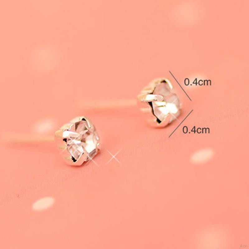 Bông Tai Hợp Kim Hình Móng Vuốt Đính Đá Lấp Lánh