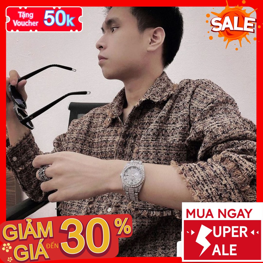 Đồng hồ nam - Đồng Hồ Dây Thép Chống Nước Chống Xước Máy Chuẩn Chất Liệu Cao Cấp Bảo Hành 6 Tháng 1045 - 1199 Watches