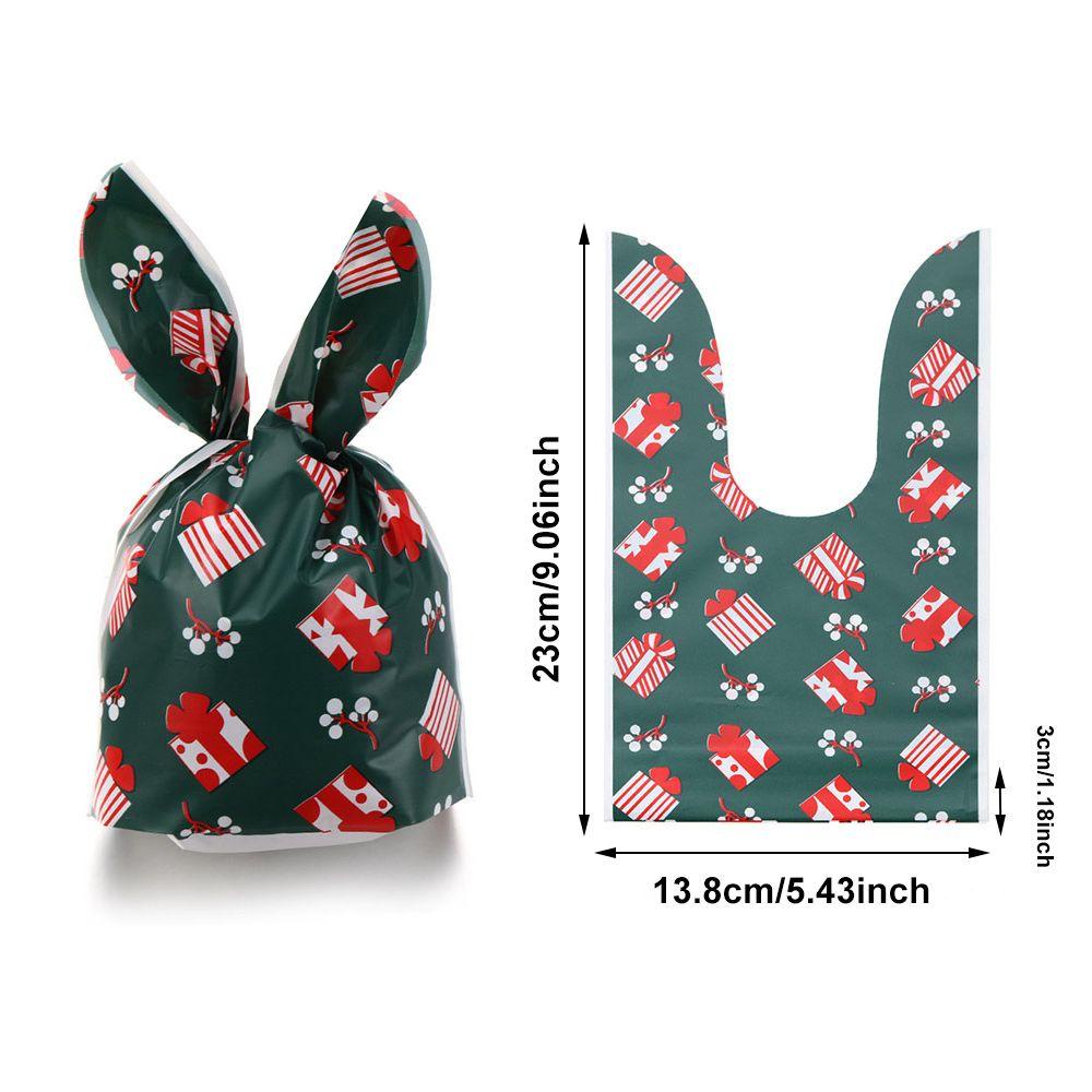 Set 50 Túi Đựng Kẹo Hình Ông Già Noel Tai Dài