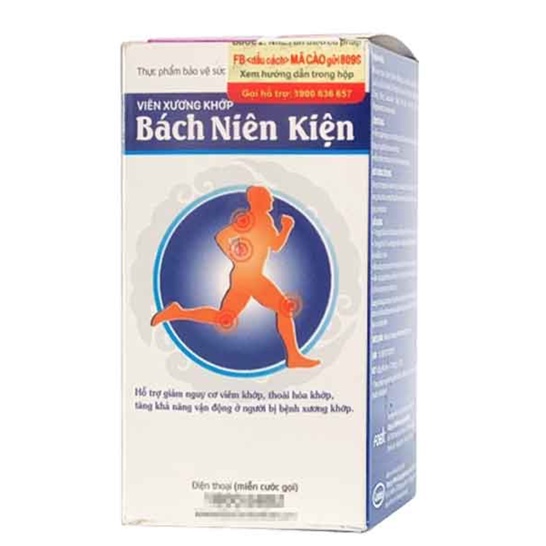 Bách Niên Kiện, hỗ trợ giảm nguy cơ thoái hóa khớp, viêm khớp