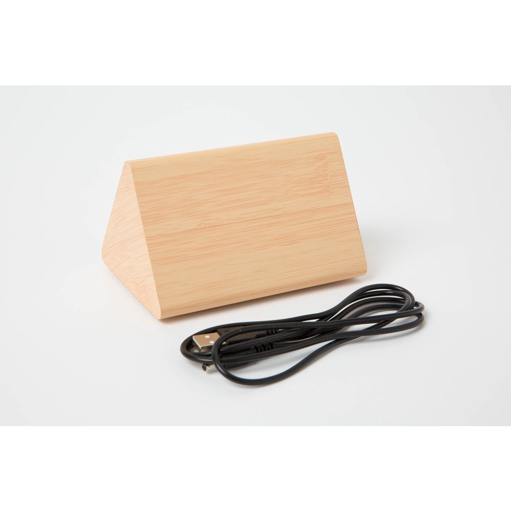 Đồng Hồ Để Bàn ARTBOX Hàn Quốc Hình Tam Giác Bằng Gỗ