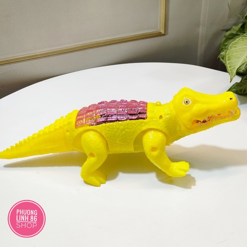 Đồ chơi cá sấu chạy pin có đèn nhạc shop phương linh 86 D8