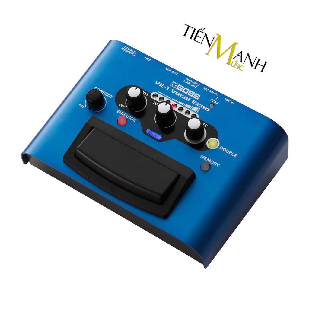 Boss VE-1 Vocal Echo Stompbox Tạo tiếng vang vọng và chỉnh Tone, Giọng cho Ca sỹ - Bàn đạp Phơ Guitar Reverb & Delay VE1