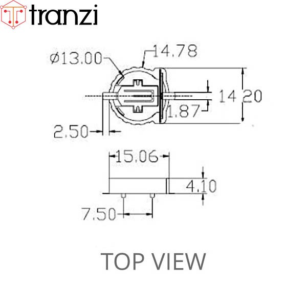 Đế pin Cmos CR1220 dán SMD - 5 cái