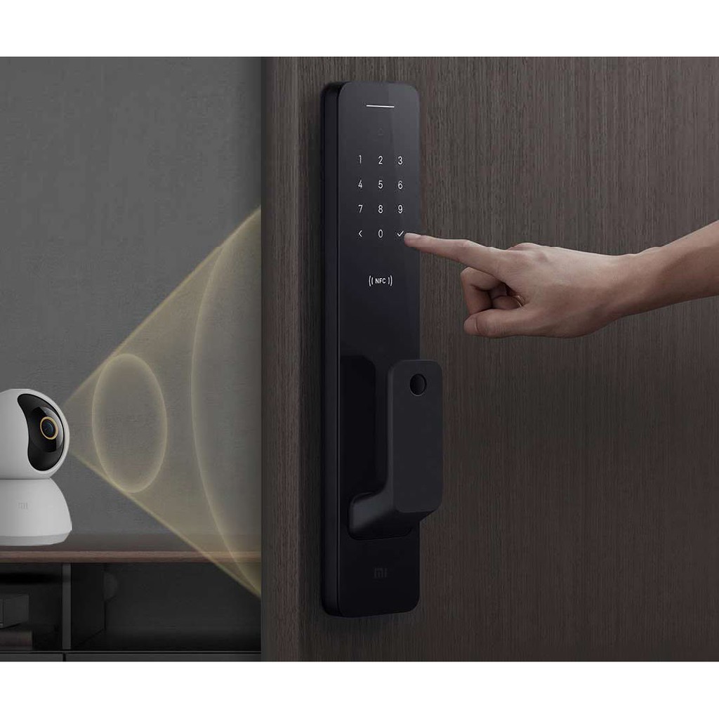 Khoá cửa thông minh tay đẩy kéo Xiaomi automatic intelligent door lock XMZNMST02YD có Apple Home kit