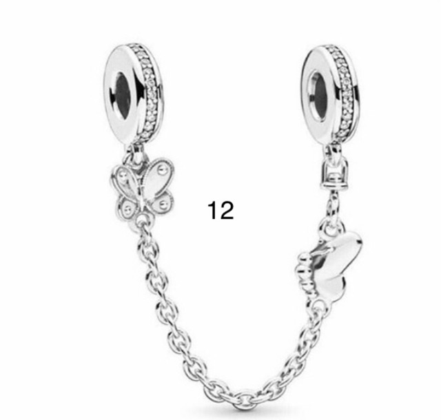 Charm xích safety chain - Bạc Thái s925 chuẩn