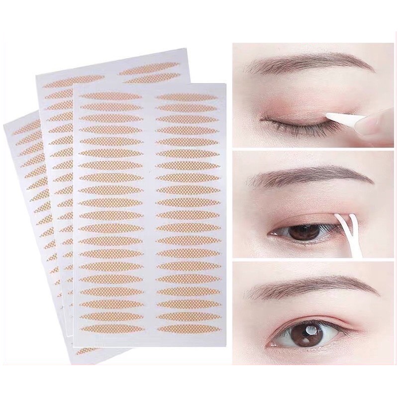 Bộ 48 Miếng Dán Kích Mí Vô Hình Tự Nhiên
