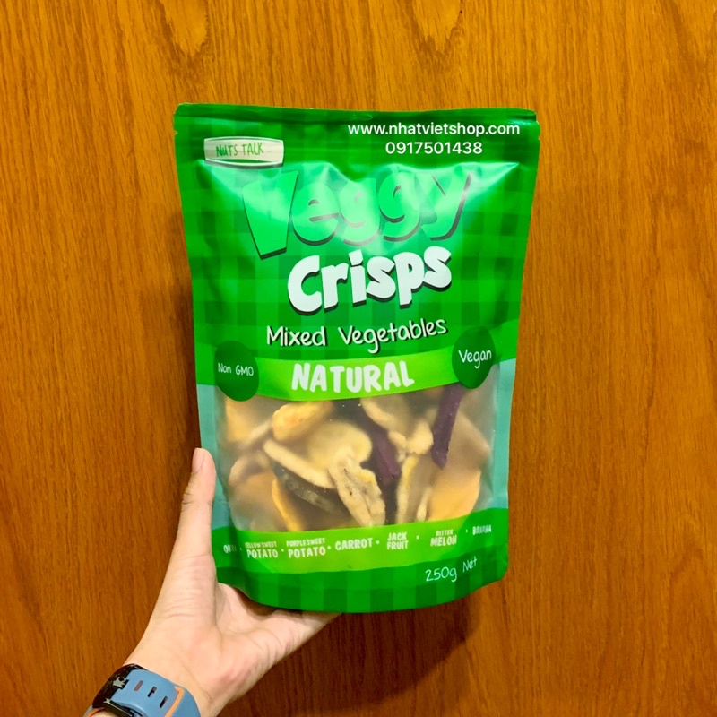 Rau Củ Sấy Giòn Nuts Talk - Veggy Crisps Mixed Vegetables 250g
