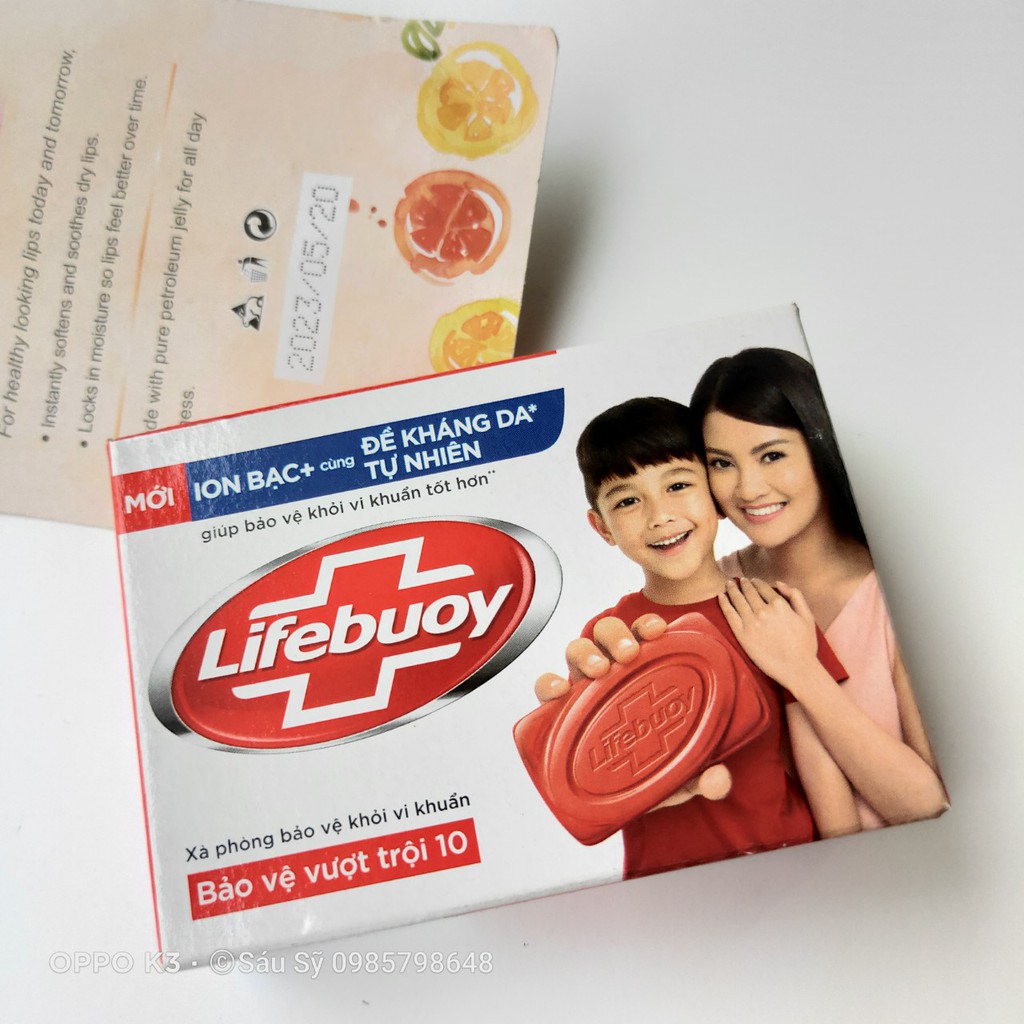 Bánh Xà Bông Tắm Lifebouy Bảo vệ khỏi vi khuẩn bánh 90g