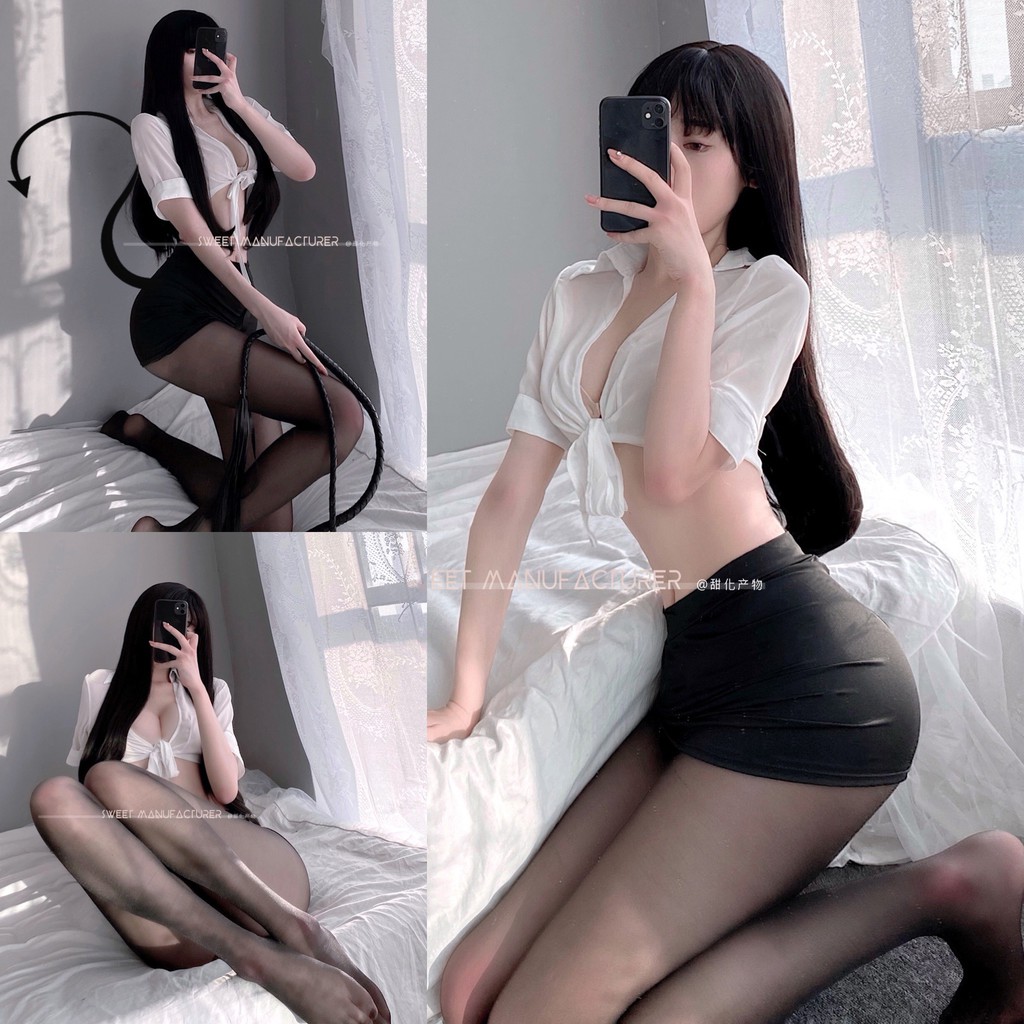 K] [Freeship đơn từ 0đ] Đồ ngủ Cosplay thư ký FREE SHIP Sexy quyến rũ | BigBuy360 - bigbuy360.vn