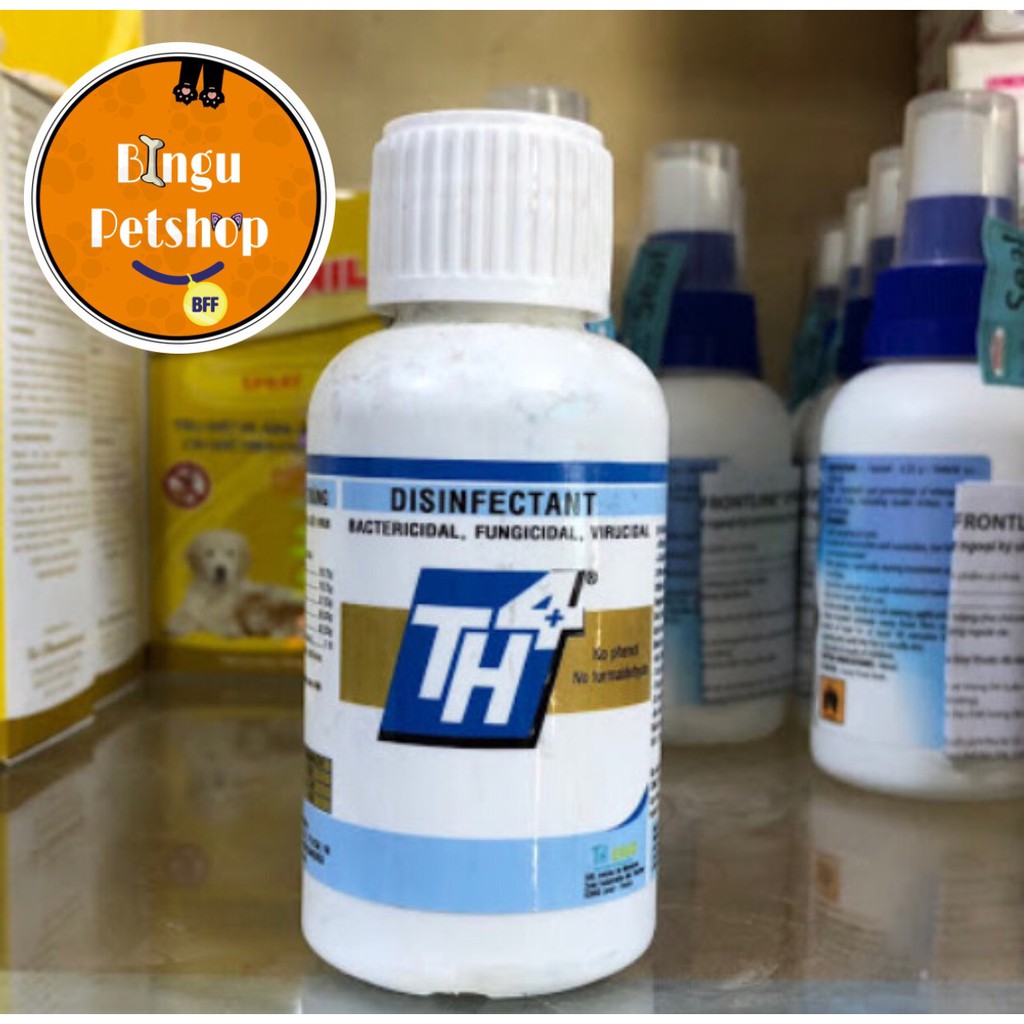 TH4+ Thuốc phun môi trường vệ sinh chuồng trại tránh lây nhiễm bệnh 100ml