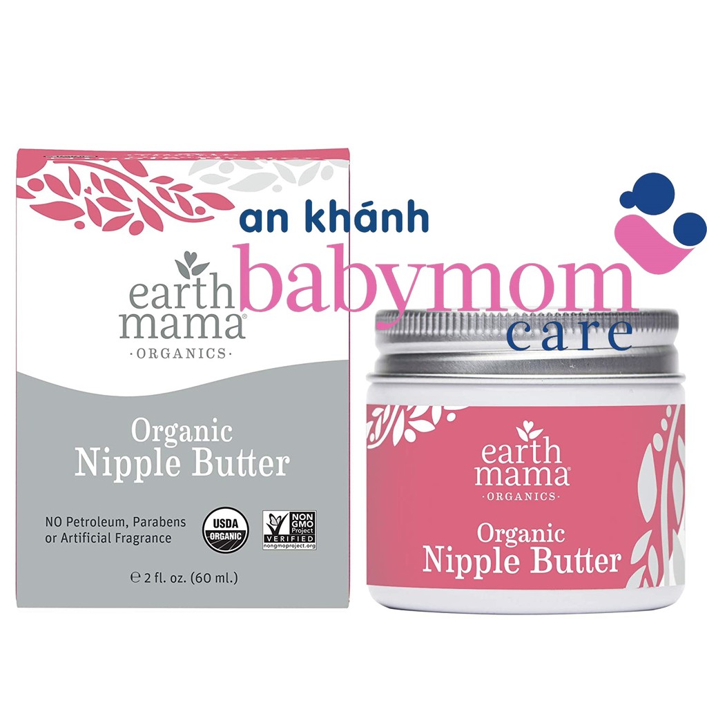 Kem bôi nứt đầu ti Earth Mama Organic Nipple Butter Date 2023