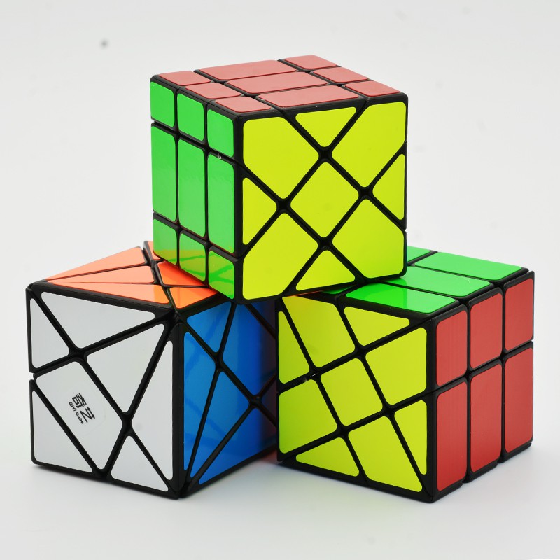 Combo 3 Rubik Biến Thể QiYi Fisher Axis Windmill 3x3 Cube
