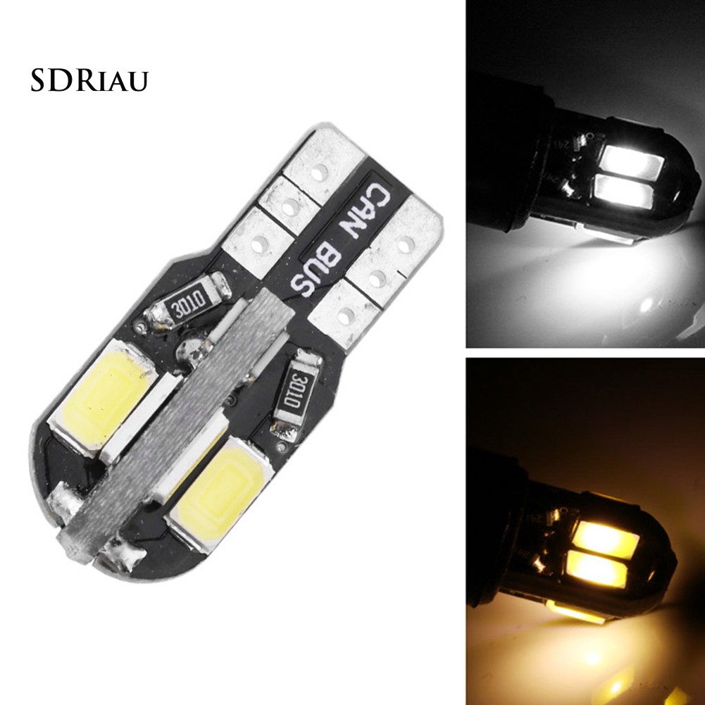 2 đèn soi biển số T10 5630 8SMD bóng LED chất lượng cao dành cho xe ô tô